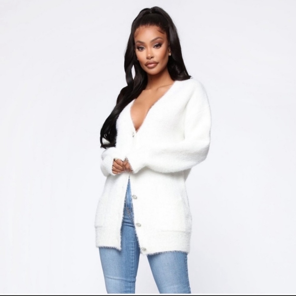 NWT NEW Soft N Fuzzy Cardigan